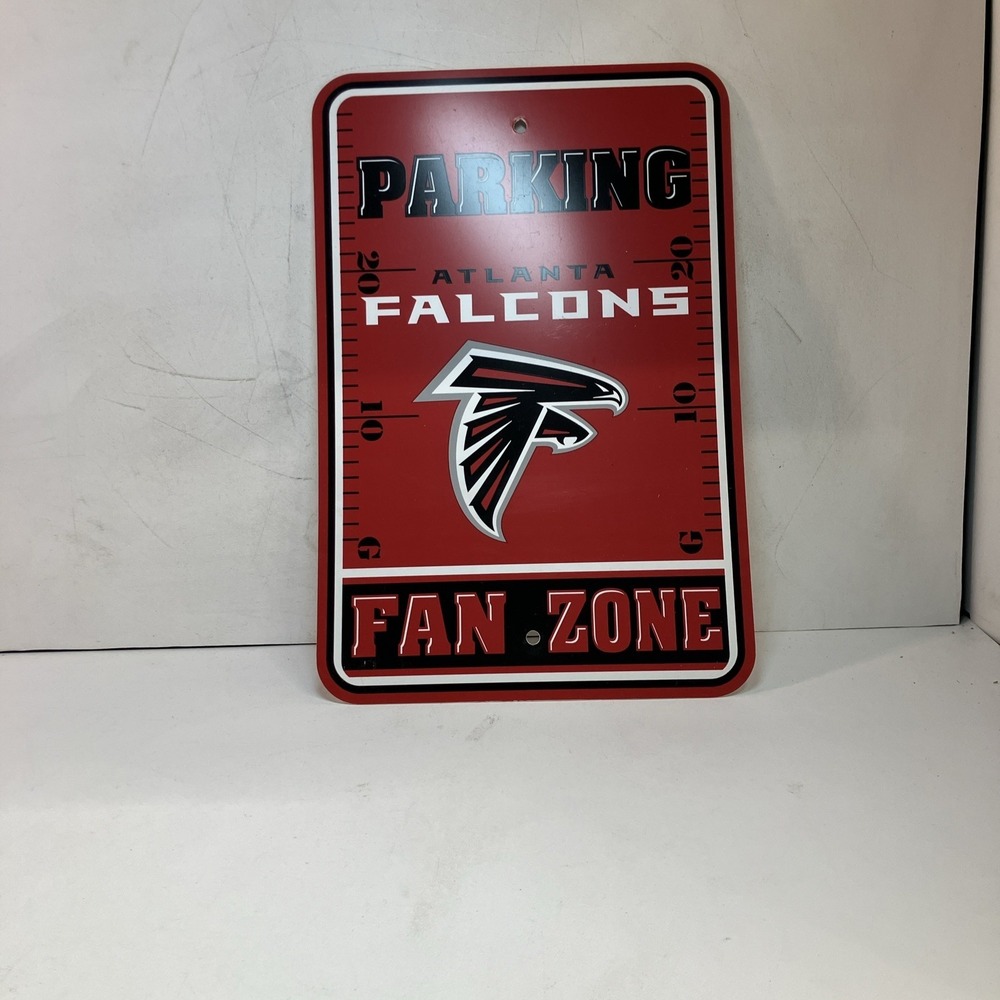 Atlanta Falcons Sign Fan Zone Parking Sign Man Cave Decor‎ 12x18 Football